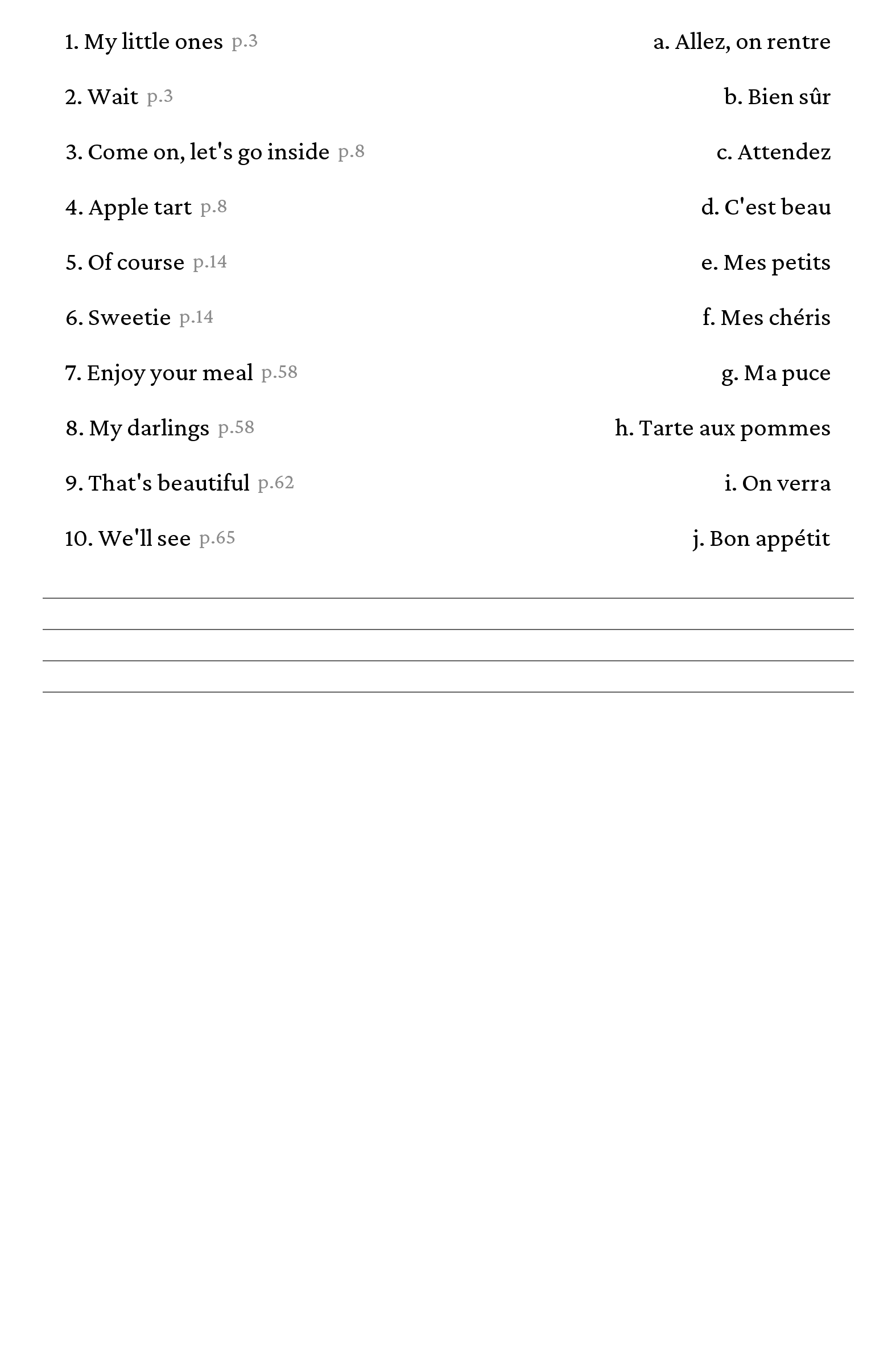 French Phrase Matching